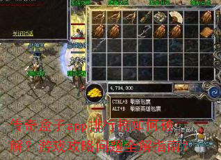 �������app���а�����ƽ⣿��Ϸ��������ȫ��ָ�ϣ�