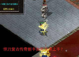 悍刀复古传奇新手如何快速上手? 悍刀复古传奇新手如何快速上手?
